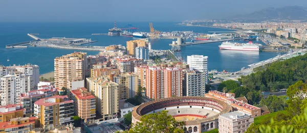 Panorama över malaga — Stockfoto