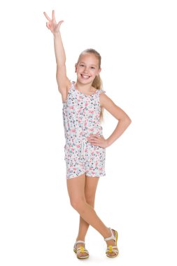 Beyaz karşı başarılı genç kız