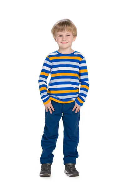 Söta mode liten pojke — Stockfoto