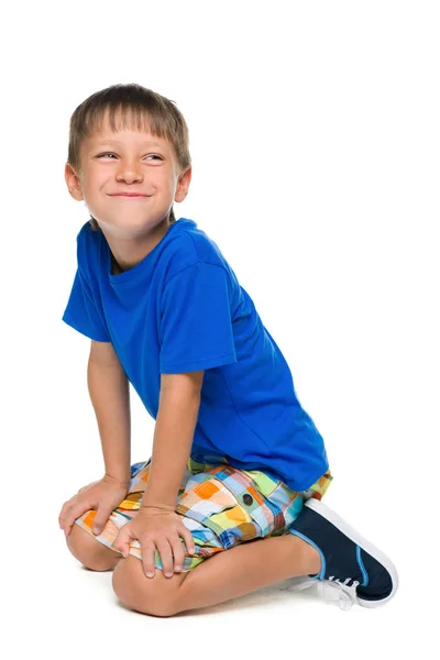 Fröhlicher kleiner Junge — Stockfoto