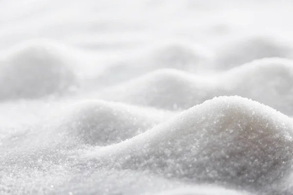 Detailní Cukr Navršená Tvaru Kopců Makro Pozadí Obrázek — Stock fotografie