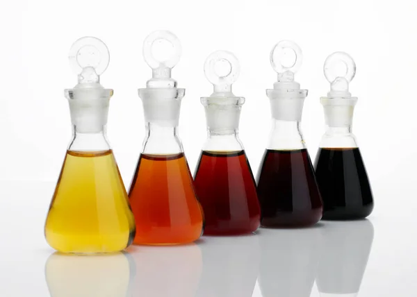 Лабораторный Стеклянный Бак Жидкость — стоковое фото