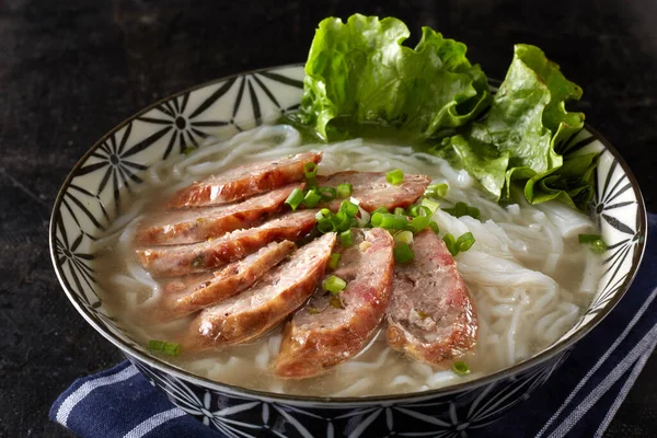 Comida Chinesa Macarrão Arroz Salsicha — Fotografia de Stock