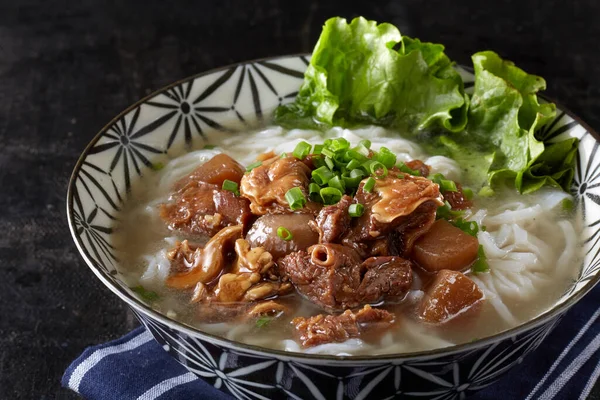 Chinesische Küche Rinderbrustfilet Rinderreis Nudeln — Stockfoto