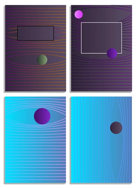 Posterler formlarla soyut, geometrik tarzı 80 's, memphis. Retro-resim, afiş, broşür ve posterler için. Vektör çizim