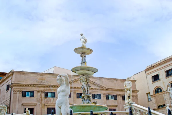 Piazza Pretoria, o della vergogna, di Palermo — Stock Photo, Image