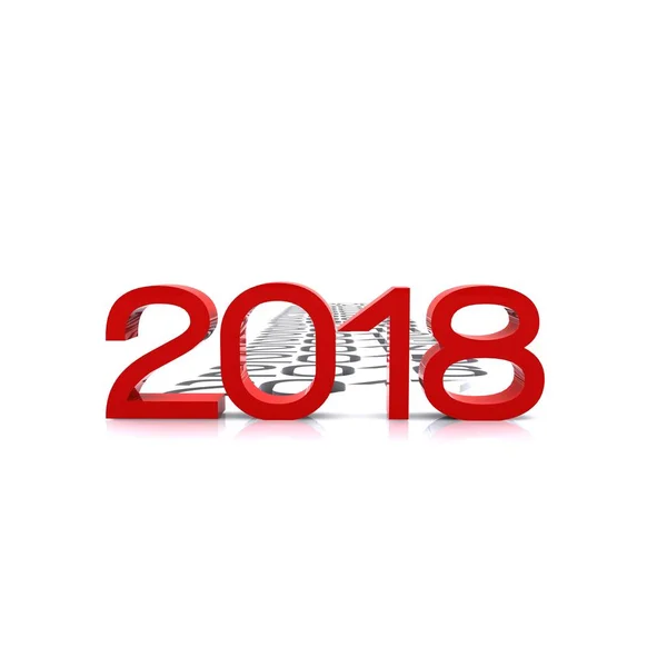 Nieuwjaar 2018 — Stockfoto