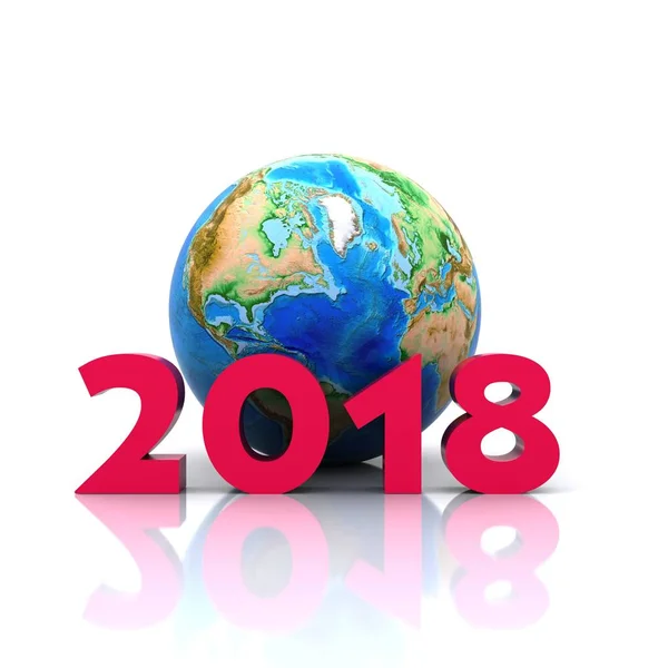 Yeni Yıl 2018 — Stok fotoğraf