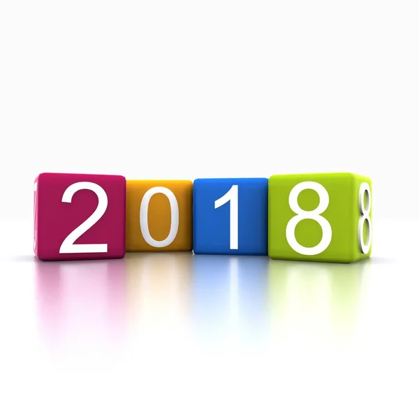 Nieuwjaar 2018 — Stockfoto