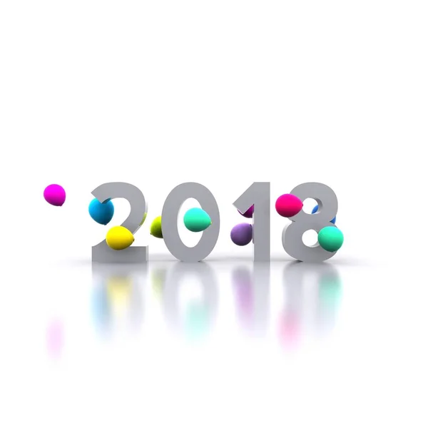 Año Nuevo 2018 — Foto de Stock