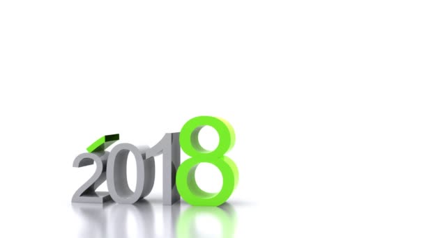 Nuovo anno - 2018 — Vídeo de Stock