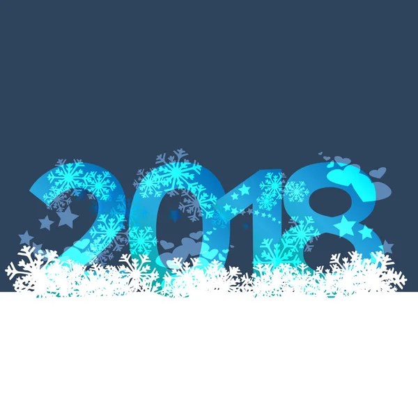 Contexte - Nouvel An 2018 — Image vectorielle