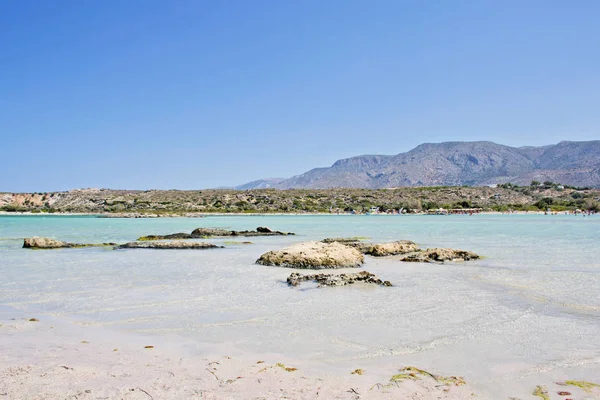 Meravigliosa Spiaggia Dell Isola Creta Elafonissi Grecia —  Fotos de Stock