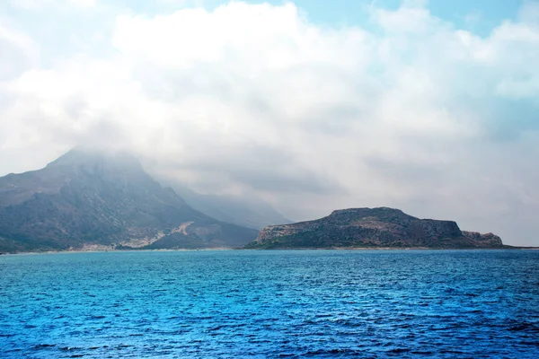 Splendida Isola Gramvousa Mare Azzurro Cristallino Grecia — Stock Photo, Image