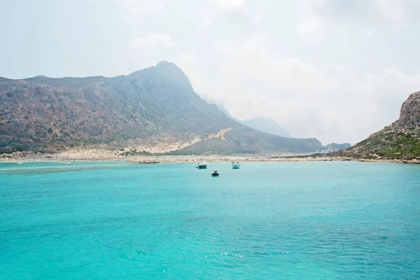 Splendida Isola Gramvousa Mare Azzurro Cristallino Grecia — Stock Photo, Image