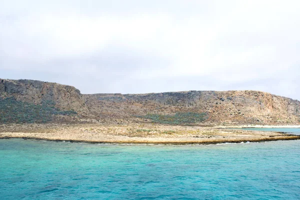 Splendida Isola Gramvousa Mare Azzurro Cristallino Grecia — Stock Photo, Image