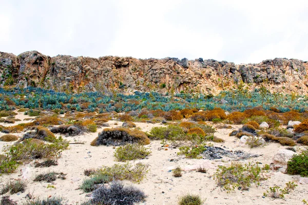 Splendida Isola Gramvousa Stute Azzurro Cristallino Griechenland — Stockfoto