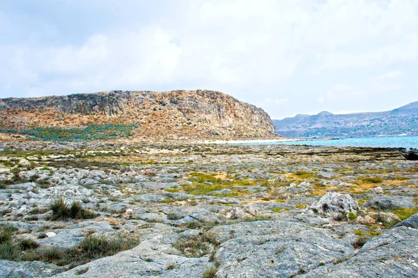 Splendida Isola Gramvousa Mare Azzurro Cristallino Grecia — Zdjęcie stockowe