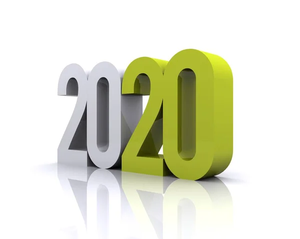 Scritta 2020 Arrivo Del Nuovo Anno — Fotografia de Stock