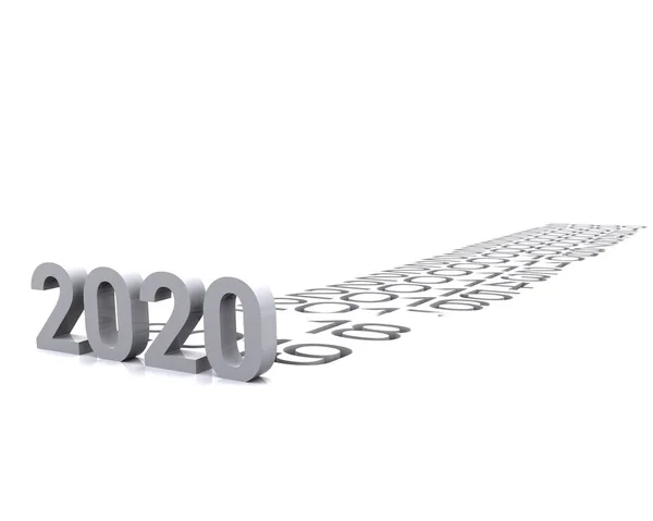 Scritta 2020 Arrivo Del Nuovo Anno — Stok fotoğraf