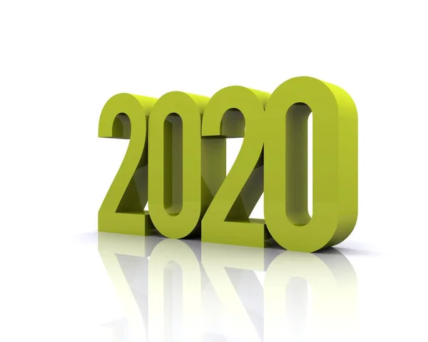 Scritta 2020 Arrivo Del Nuovo Anno — Fotografia de Stock