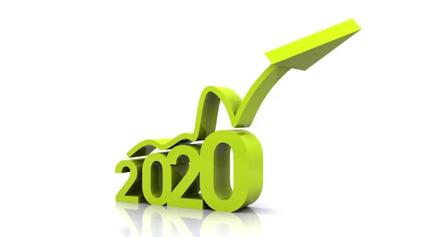 Scritta 2020 Arrivo Del Nuovo Anno — Stock Photo, Image