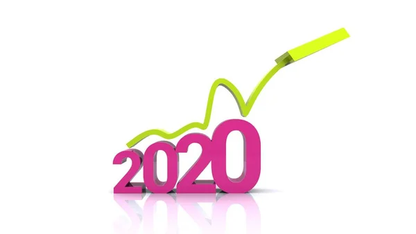 Scritta 2020 Arrivo Del Nuovo Anno — Stockfoto