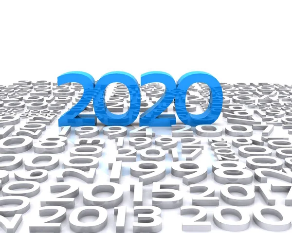 Scritta 2020 Arrivo Del Nuovo Anno — Stockfoto