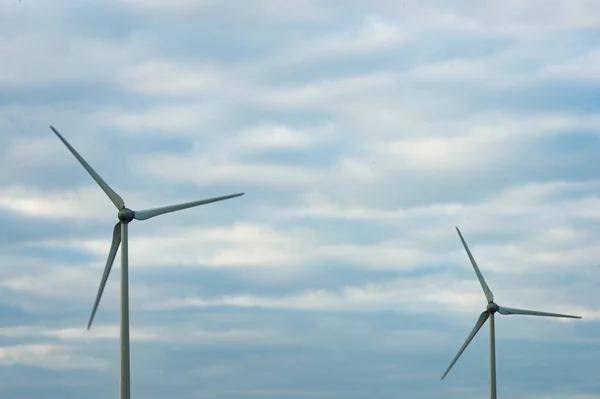 View of the wind turbines at Barna, Co. Galway.