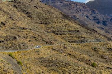 Gran Canari Adası batı dağlık manzara
