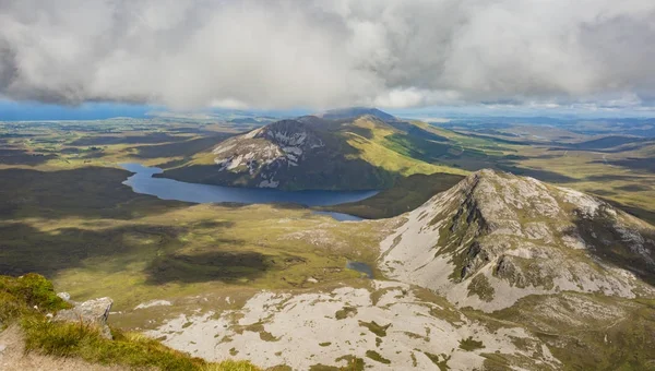 Pohled z vrcholu Mount Errigal, Co. Donegal — Stock fotografie