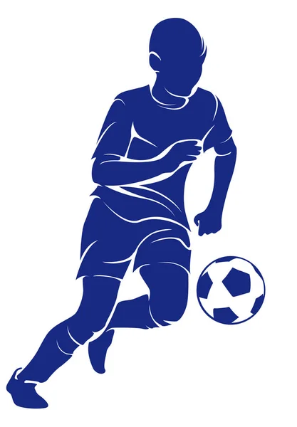Çocuk futbol oynar 