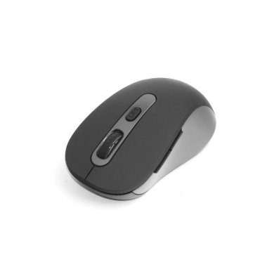 Beyaz arkaplanda kablosuz fare 