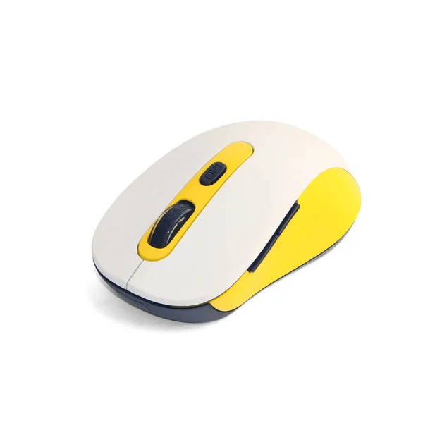 Mouse Sem Fio Fundo Branco — Fotografia de Stock