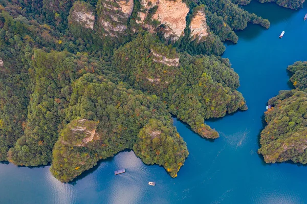 Above view of beautiful Baofeng lake in Zhangjiajie, China — Stock Photo, Image