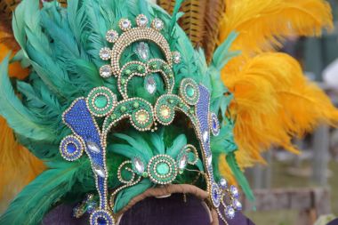 vurmalı çalgılar tüyler ve karnaval nakış