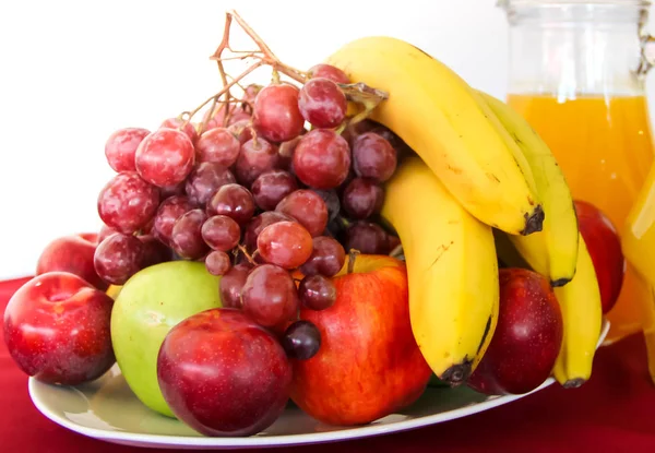Variedad Frutas Frescas Servidas Plato — Foto de Stock