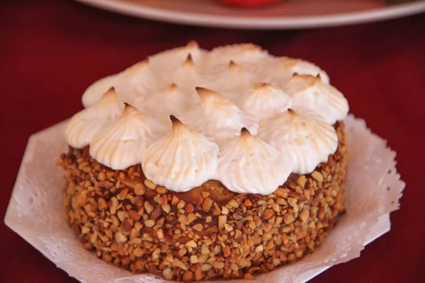 Cakes Decorated Chocolate Meringue Praline — Stock Photo, Image