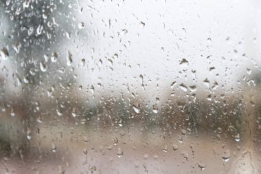 damla ile ıslak cam doku ile arka plan