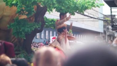 Dumaguete Şehri, Filipinler 10-18-2019: Bay ve Bayan Buglasan Fesitval