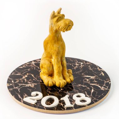 Hamuru şekil köpek. Köpek içinde Çin yeni yılı ayarlama ben şenlikli