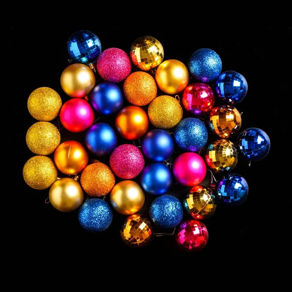 Natal e decorações de férias de Ano Novo. Chri multicolorido — Fotografia de Stock