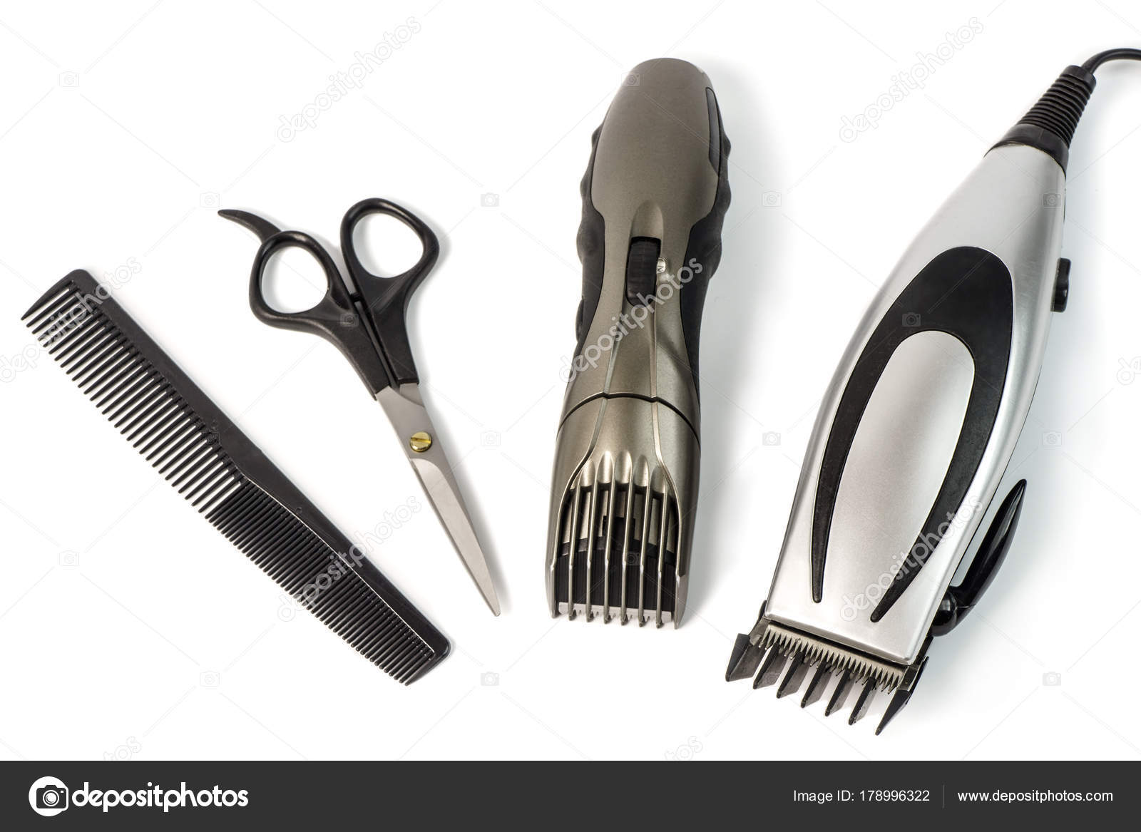 hair clippers and scissors