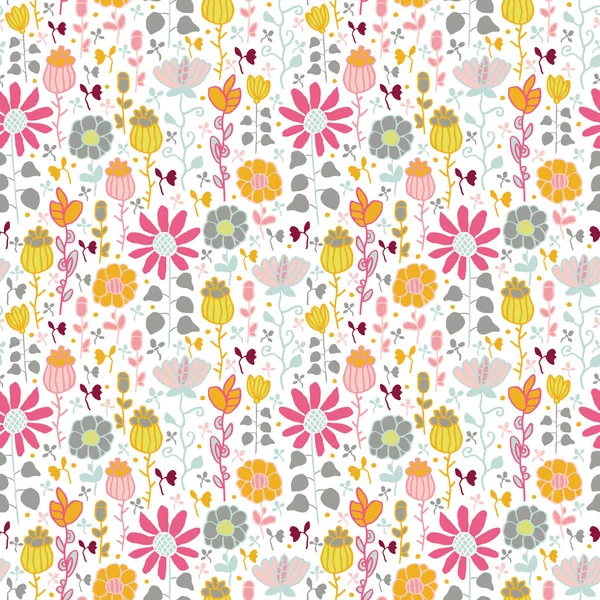 Stylized floral pattern — Stock Vector