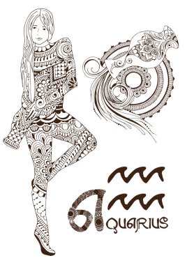 Kova Mehndi tarzı yaptı. Burç.