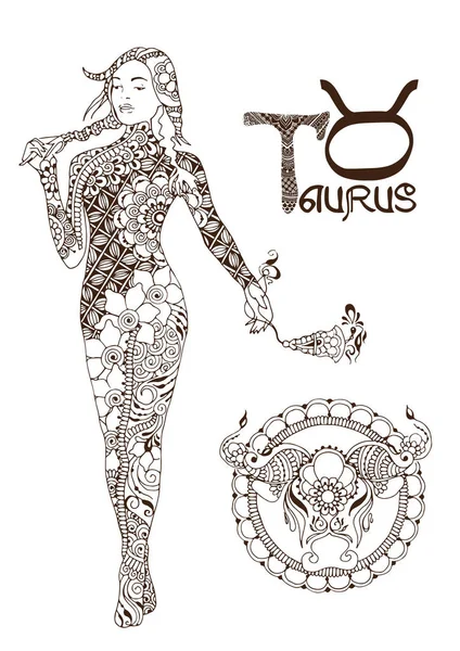 Toros Mehndi tarzı yaptı. Burç.