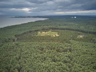 Curonian Spit, havadan görünümü.