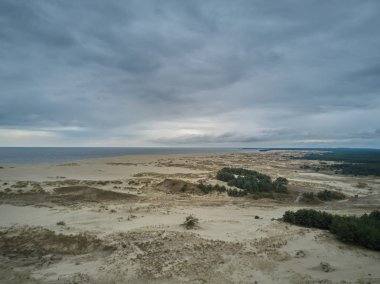 Curonian Spit, havadan görünümü.