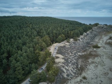 Curonian Spit, havadan görünümü.