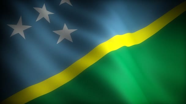 Flaga Wyspy Salomona Bez Szwu — Wideo stockowe